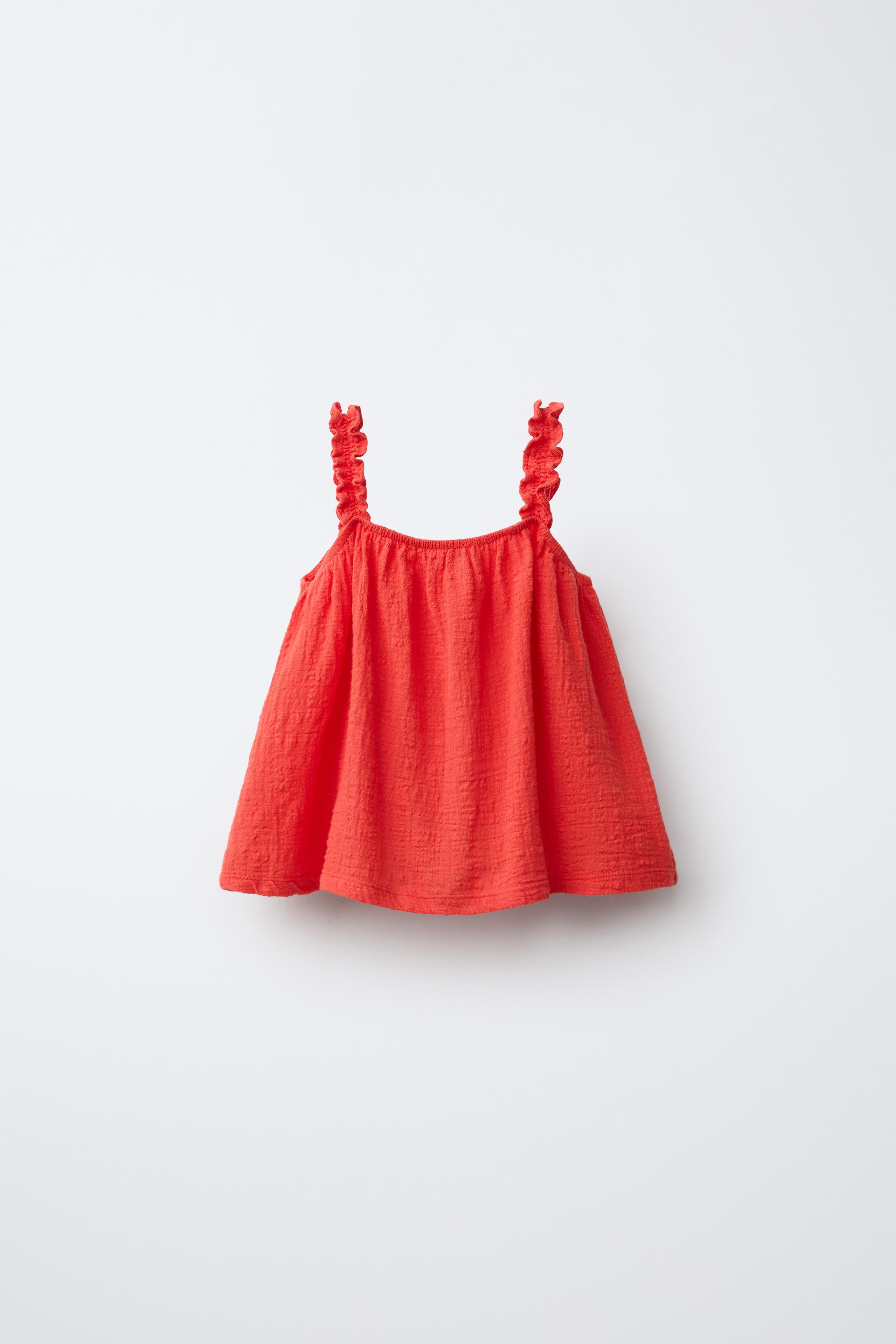 Детские футболки Zara COMBINATION STRAPPY T-SHIRT — фото 2