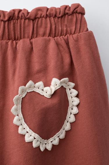 BAGGY TROUSERS WITH CROCHET DETAIL - Tobacco by Zara - Image 3