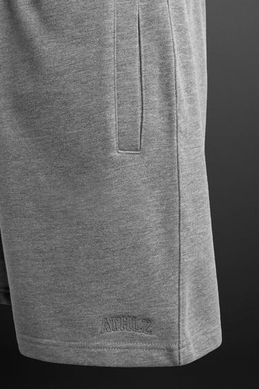 JOGGER SHORTS - Grey marl by Zara - Image 3