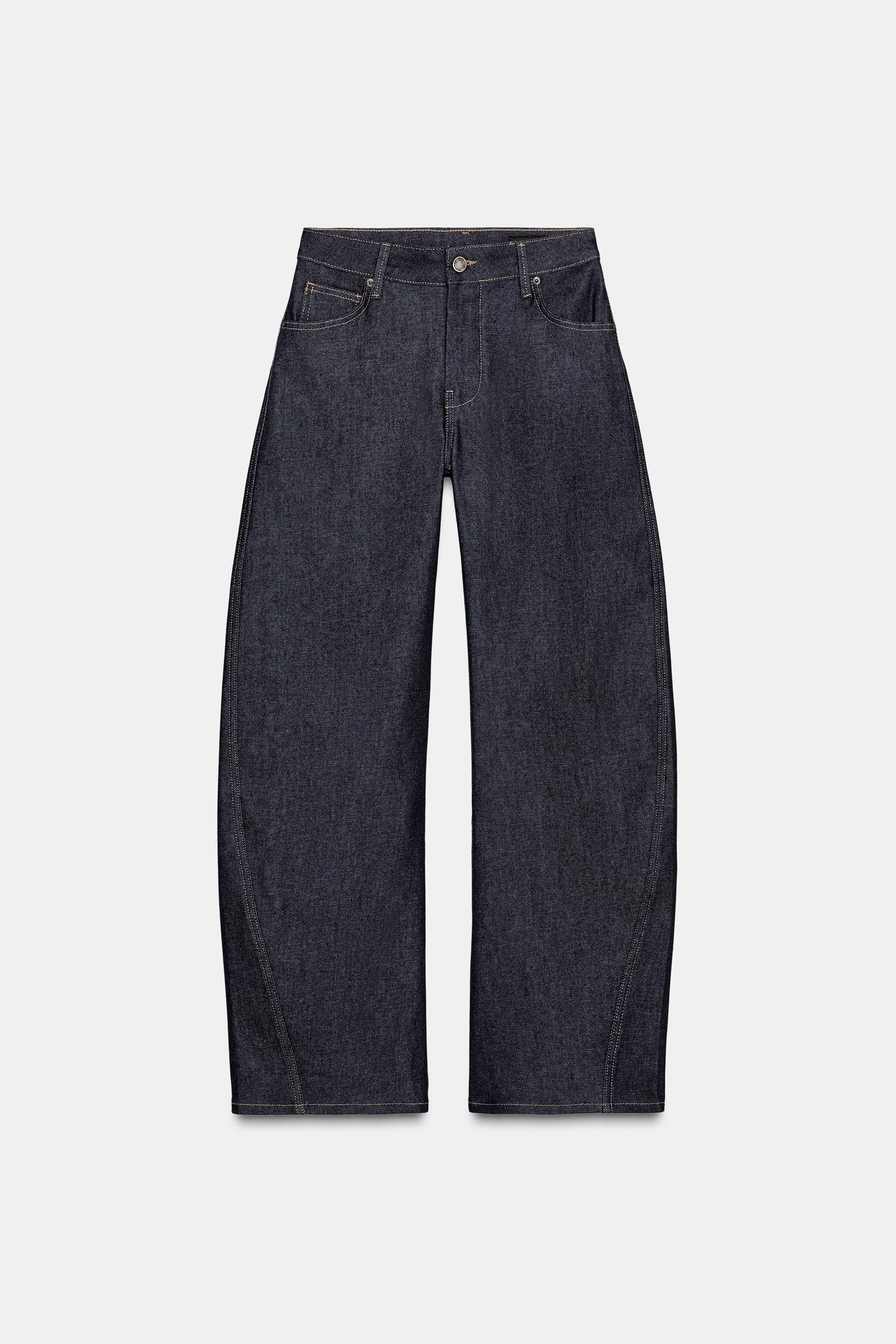 ZW BARREL LOW RISE JEANS - Blue | ZARA United States
