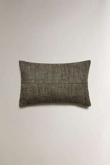 FOG LINEN CUSHION COVER - Dark grey by Zara - Image 0
