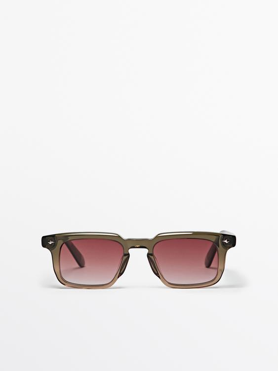 Narrow rectangular sunglasses from Zara - $130