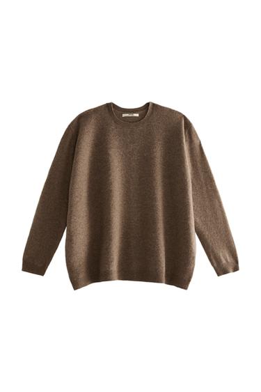 SUÉTER DE CASHMERE - Marrom / Toupeira da Zara