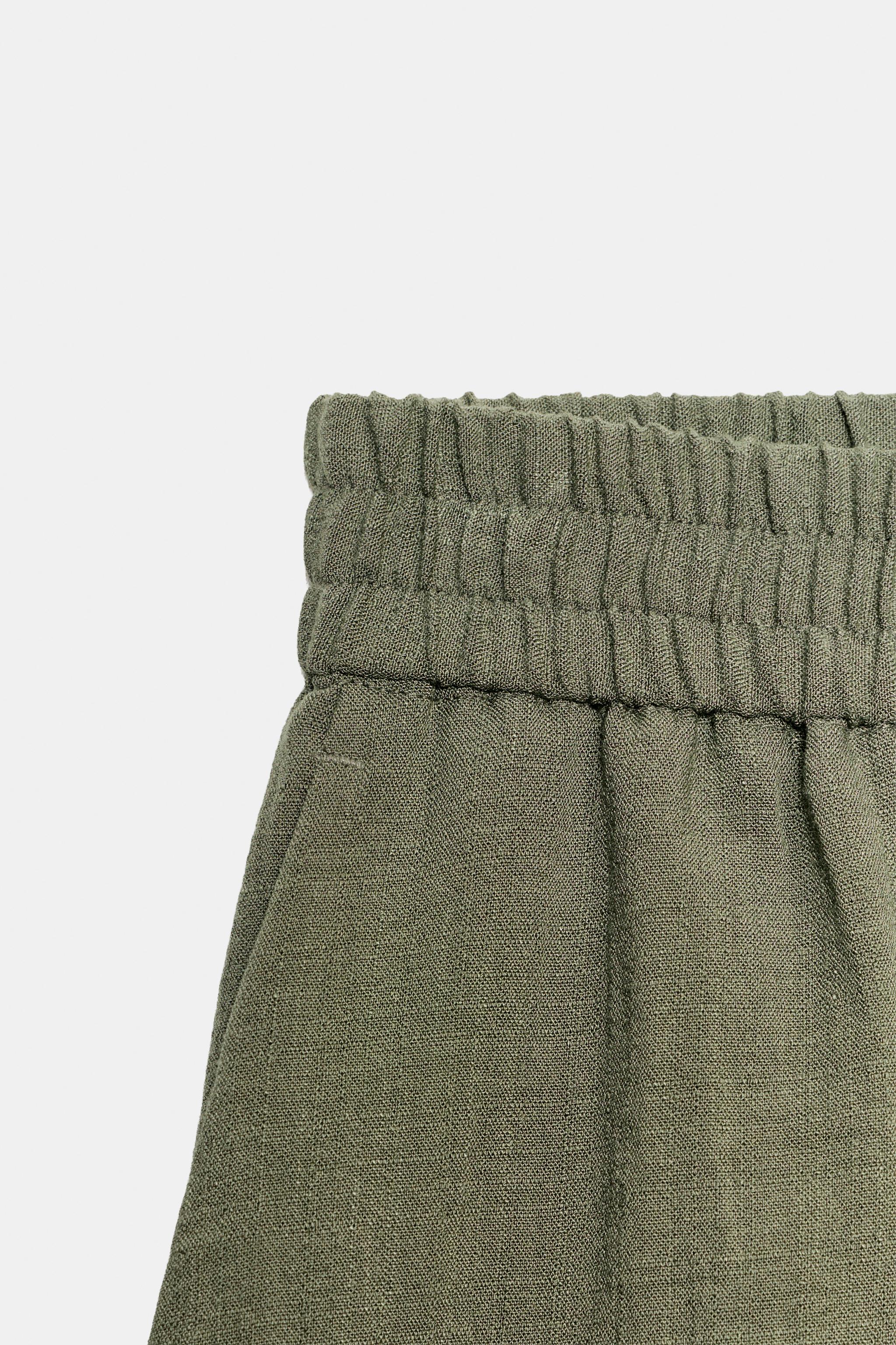 Женские шорты Zara CUFFED HEM SHORTS — фото 9