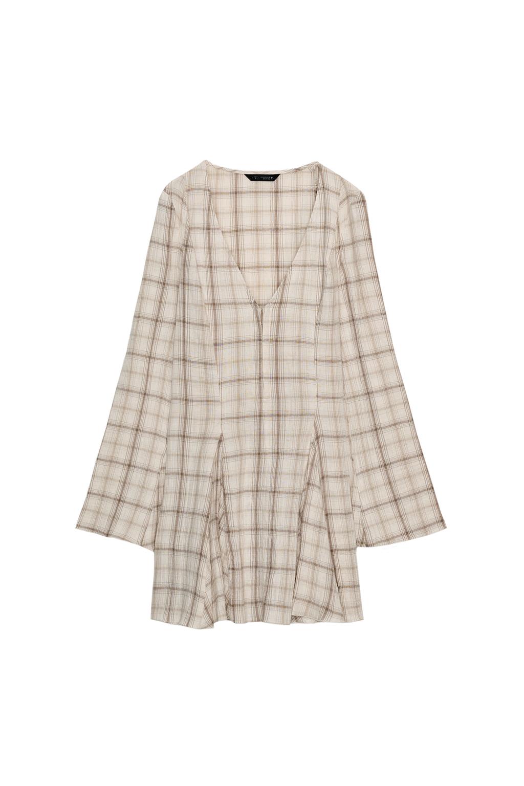 SHORT PLAID DRESS - image 3
