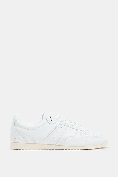 DEPORTIVO PIEL - Blanco de Zara