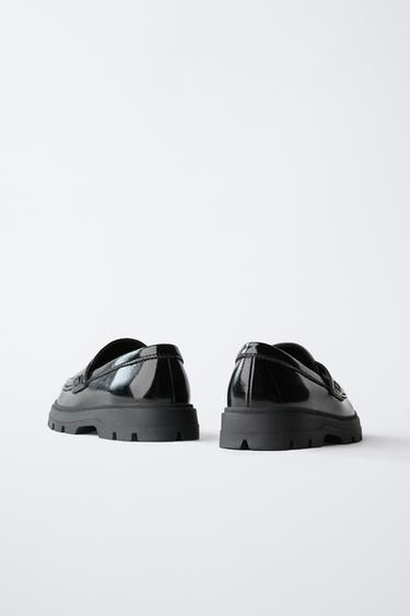 LOAFERS WITH STAR DETAIL - Black by Zara - Image 4