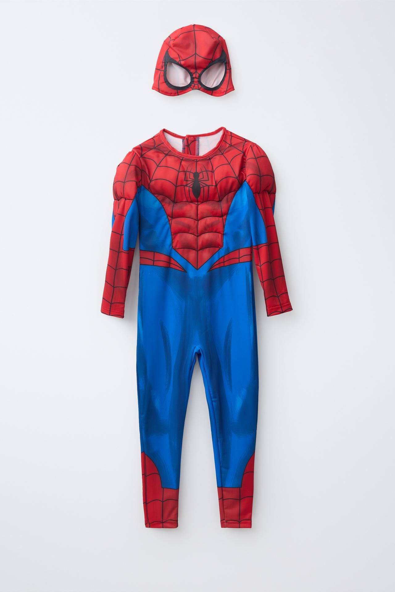 SPIDER-MAN © MARVEL COSTUME JUMPSUIT AND MASK — Red