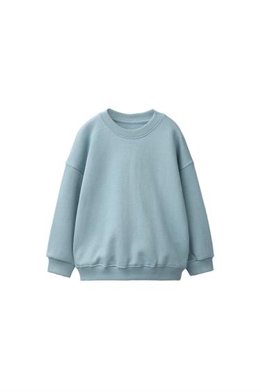 Zara PLAIN SWEATSHIRT - Light blue