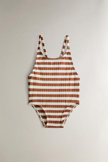 MAILLOT DE BAIN ENFANT À RAYURES - Tuile de Zara - Image 0