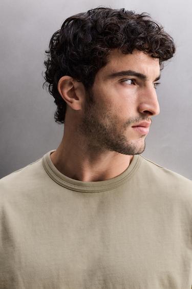 T-SHIRT RELAXED FIT HEAVYWEIGHT - Sable de Zara - Image 4
