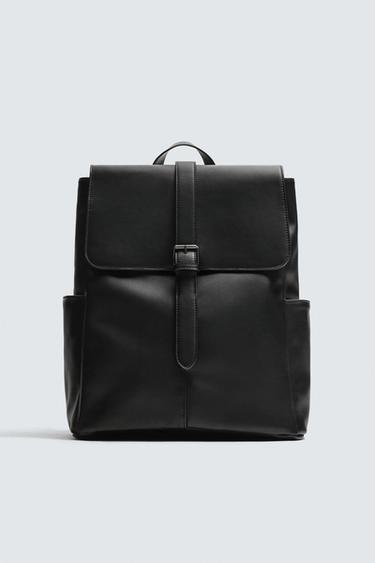 MOCHILA COM ABA - Preto da Zara