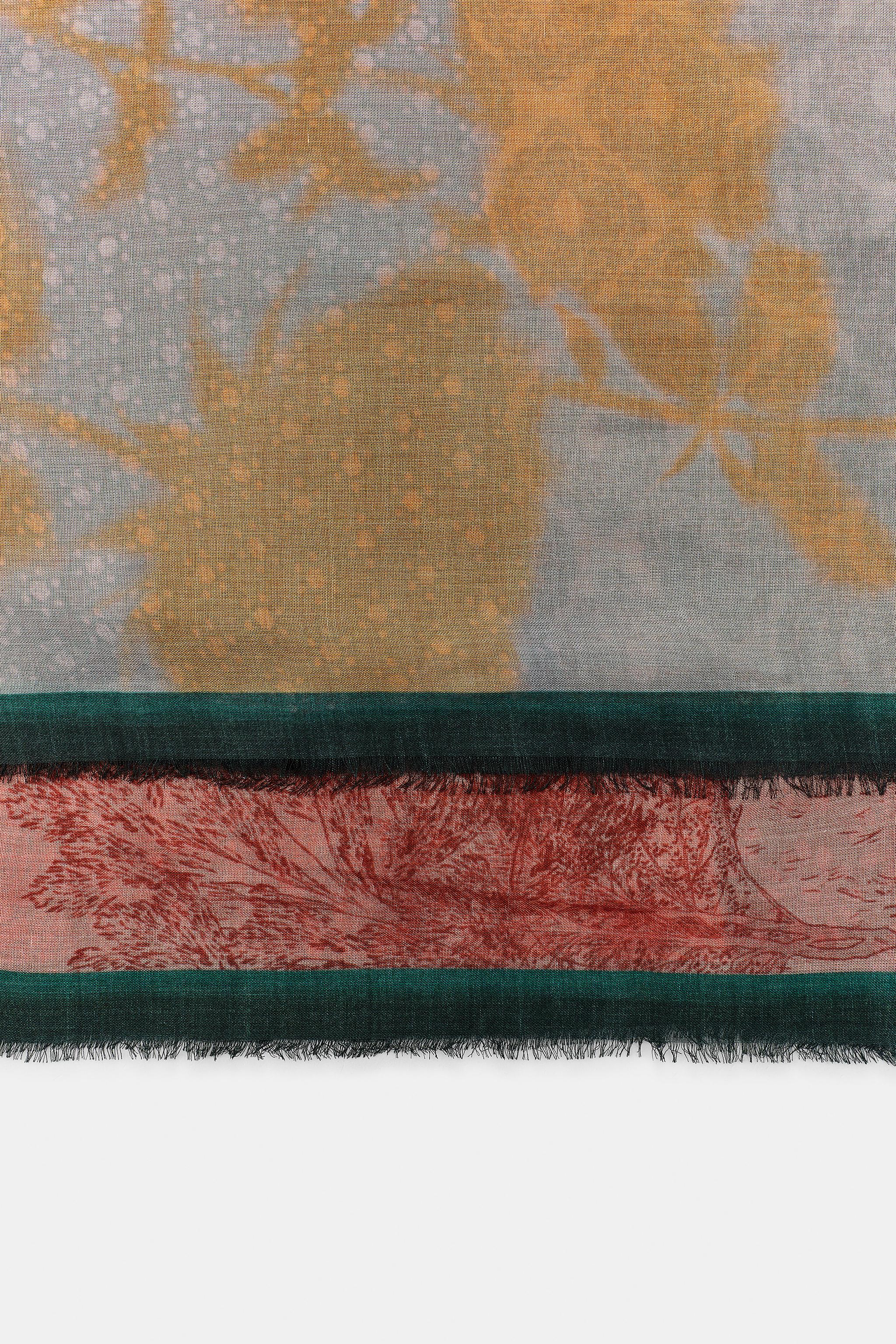 MODAL SILK PRINTED SCARF