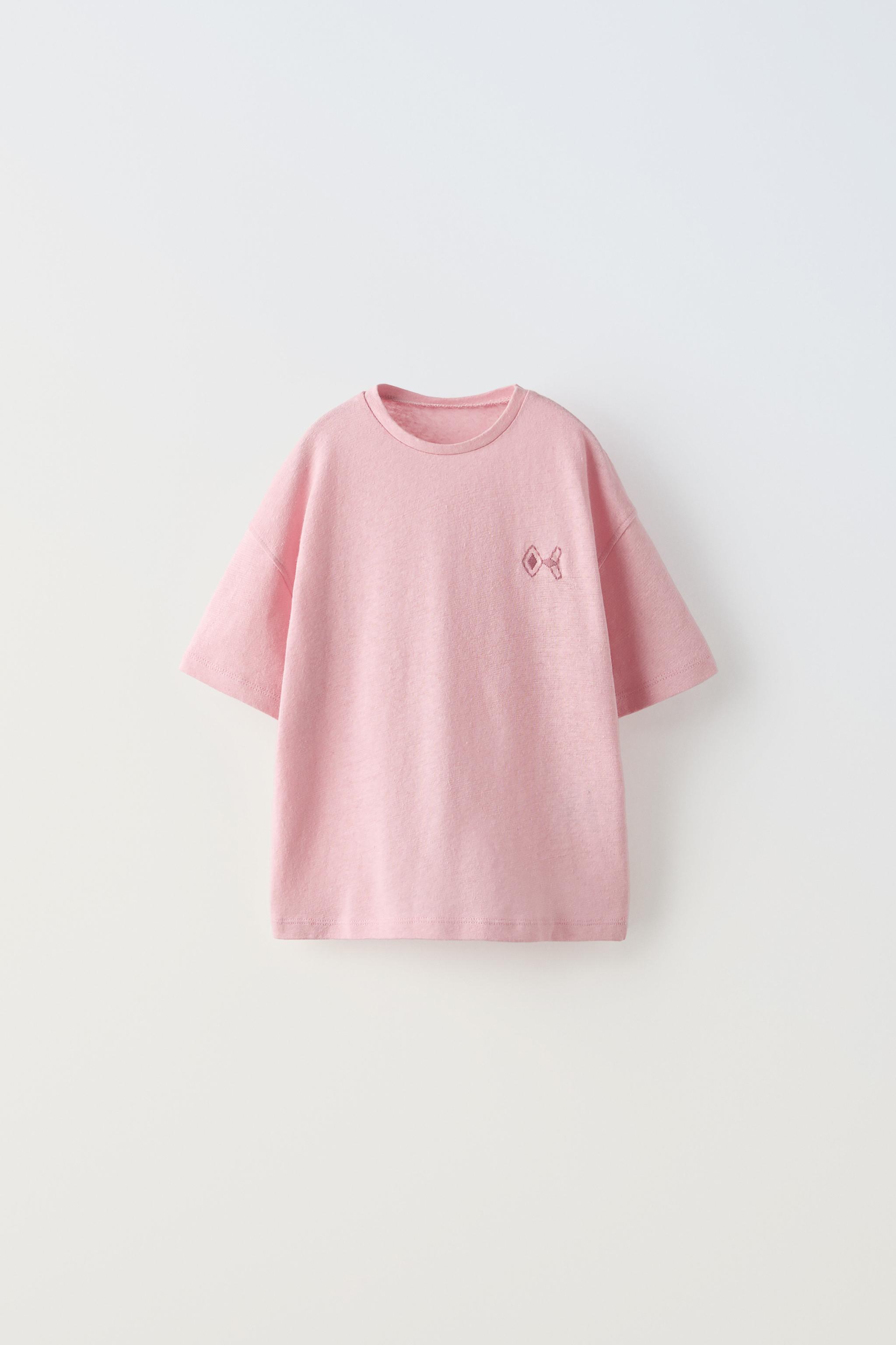 Pastel pink t shirt hotsell