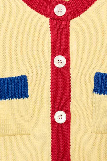 COLOUR BLOCK CARDIGAN - Multicoloured by Zara - Image 7