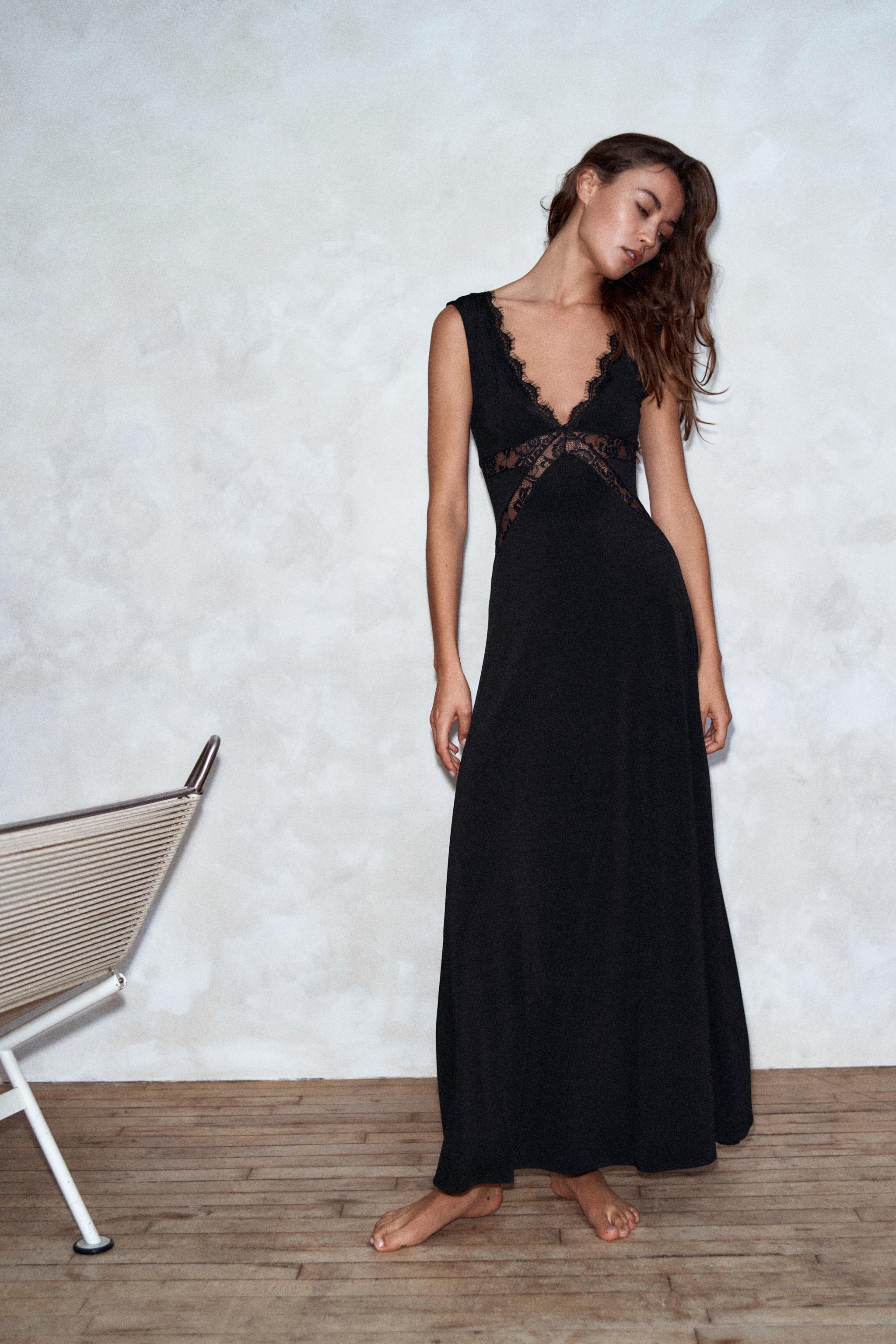 COMBINED STRAPPY LONG DRESS