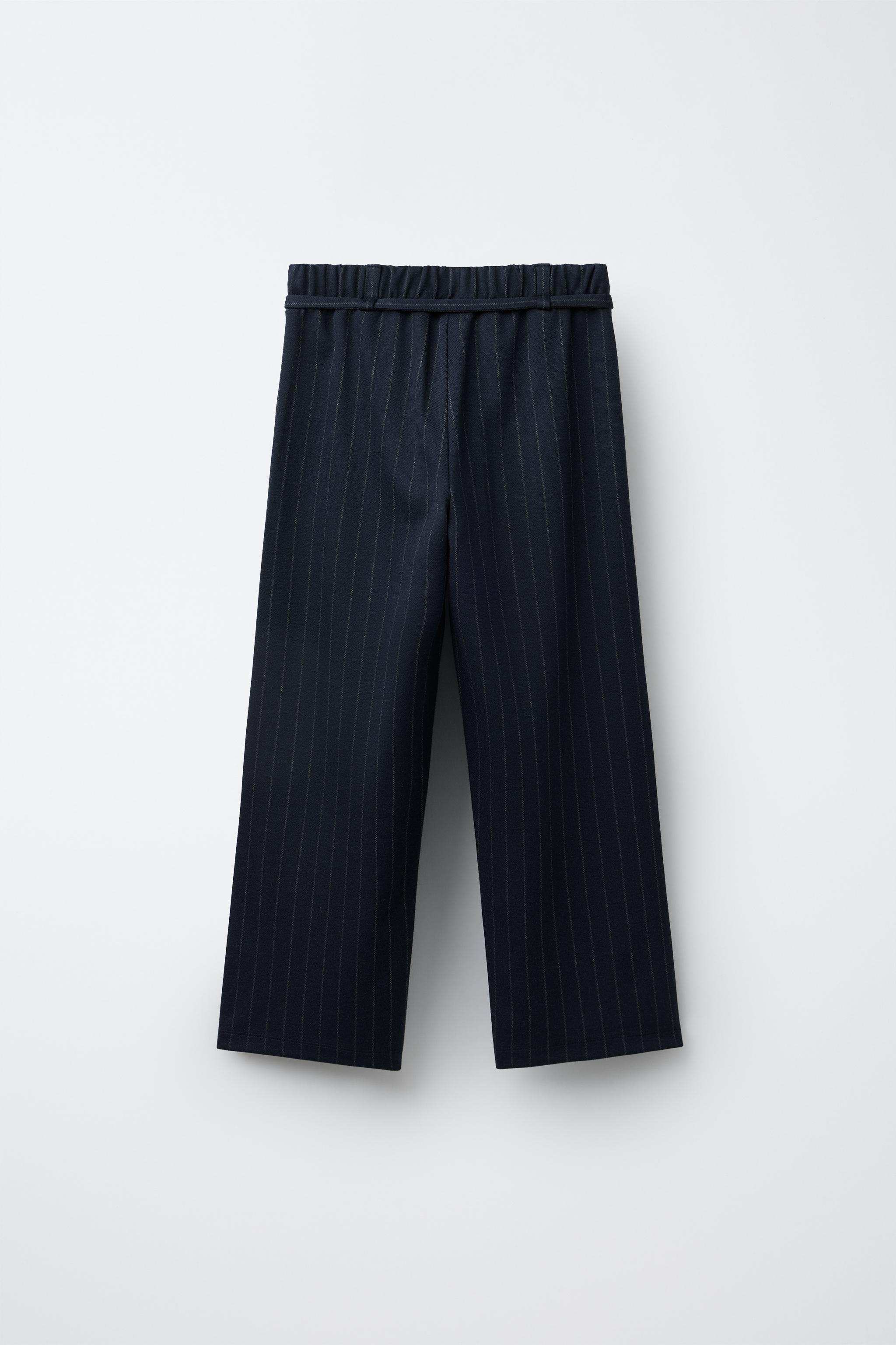 PANTALON DROIT À RAYURES