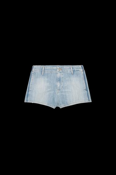 Zara TRF DENIM SHORTS - Light blue - Image 0