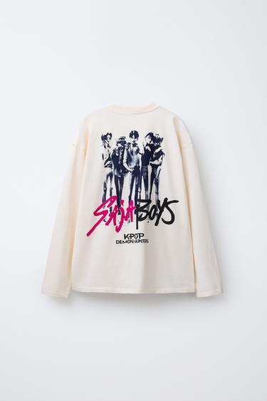 T-SHIRT IMPRIMÉ KPOP DEMON HUNTERS™ NETFLIX © - Écru de Zara - Image 1
