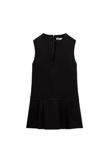 BOX PLEAT SHORT DRESS