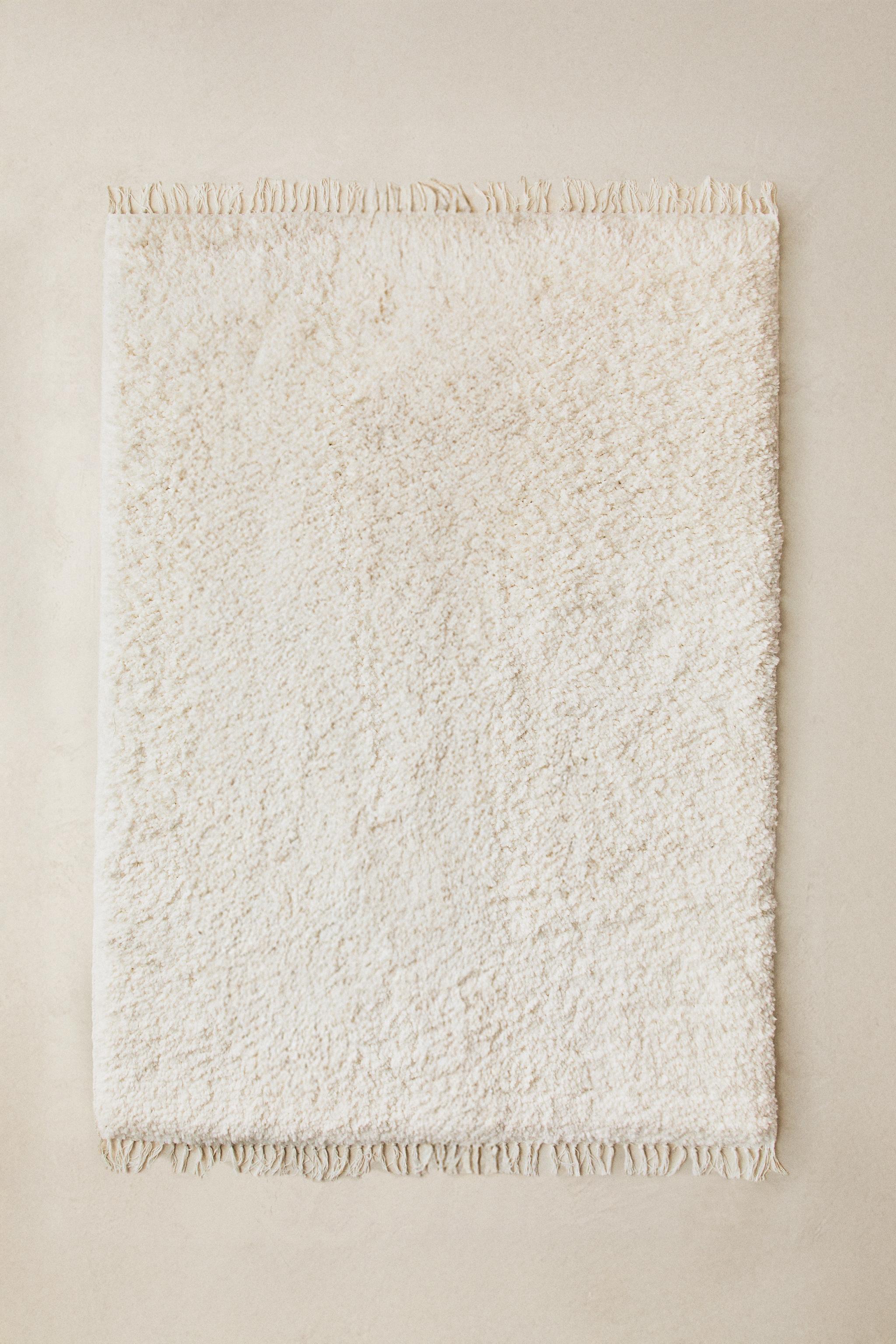 TAPIS RECTANGULAIRE COTON TEXTURÉ