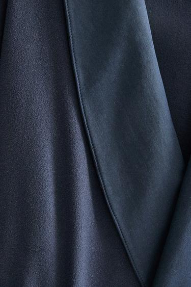 ROBE DE CHAMBRE POLAIRE UNIE - Bleu de Zara - Image 3