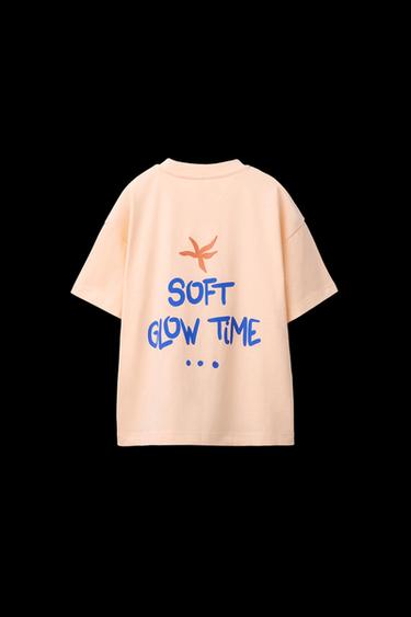SLOGAN PRINT T-SHIRT - Orange by Zara