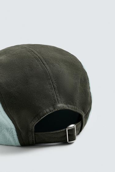 COLOUR BLOCK PATCH CAP - Khaki by Zara - Image 5