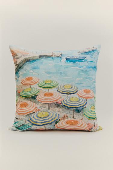 PARASOL CUSHION COVER - Blue by Zara