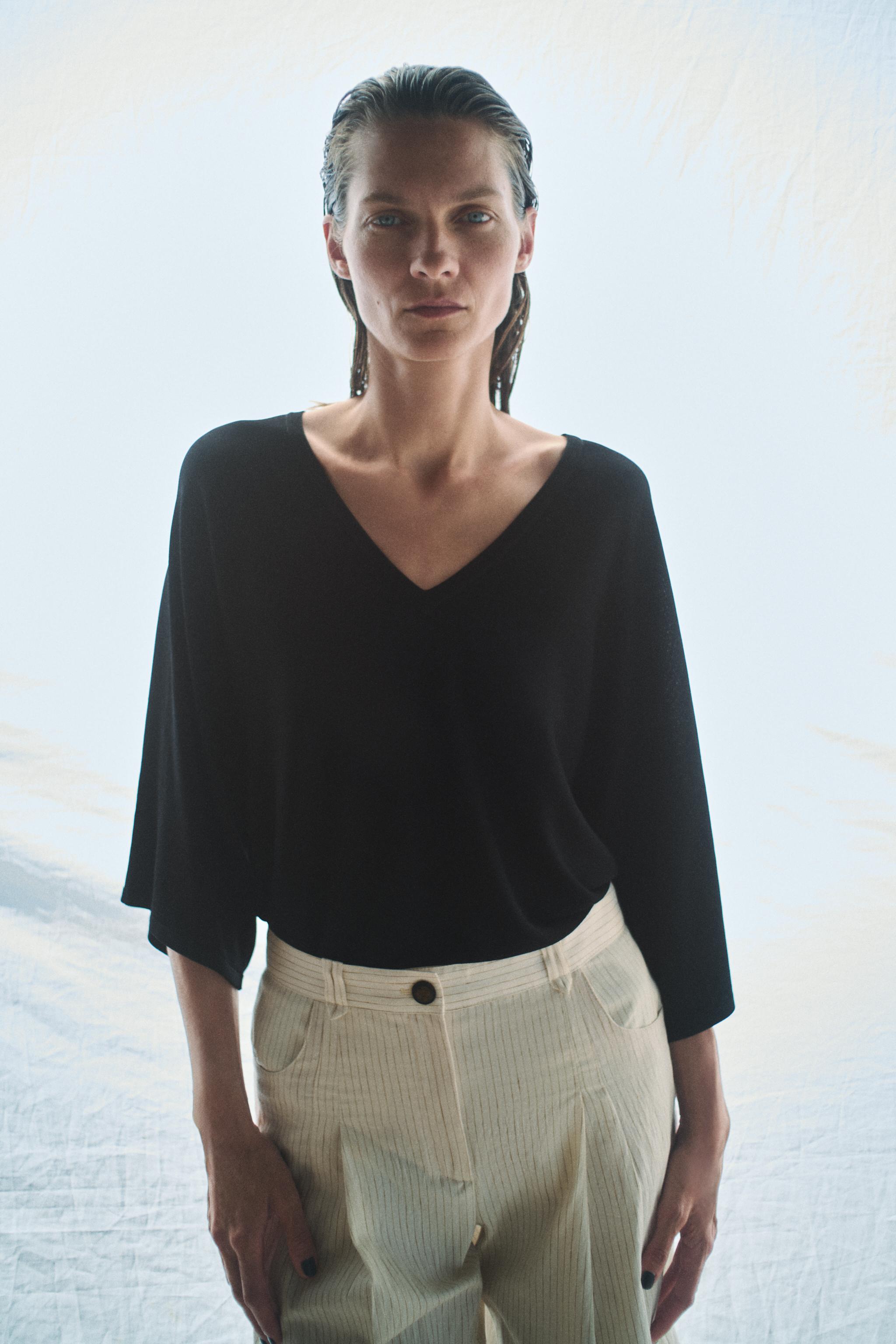 ZW COLLECTION STRIPED BERMUDA SHORTS WITH DARTS — striped