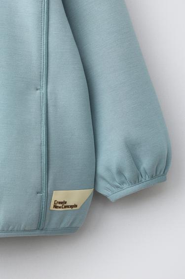 SWEAT INTERLOCK ÉTIQUETTE - Bleu clair de Zara - Image 3