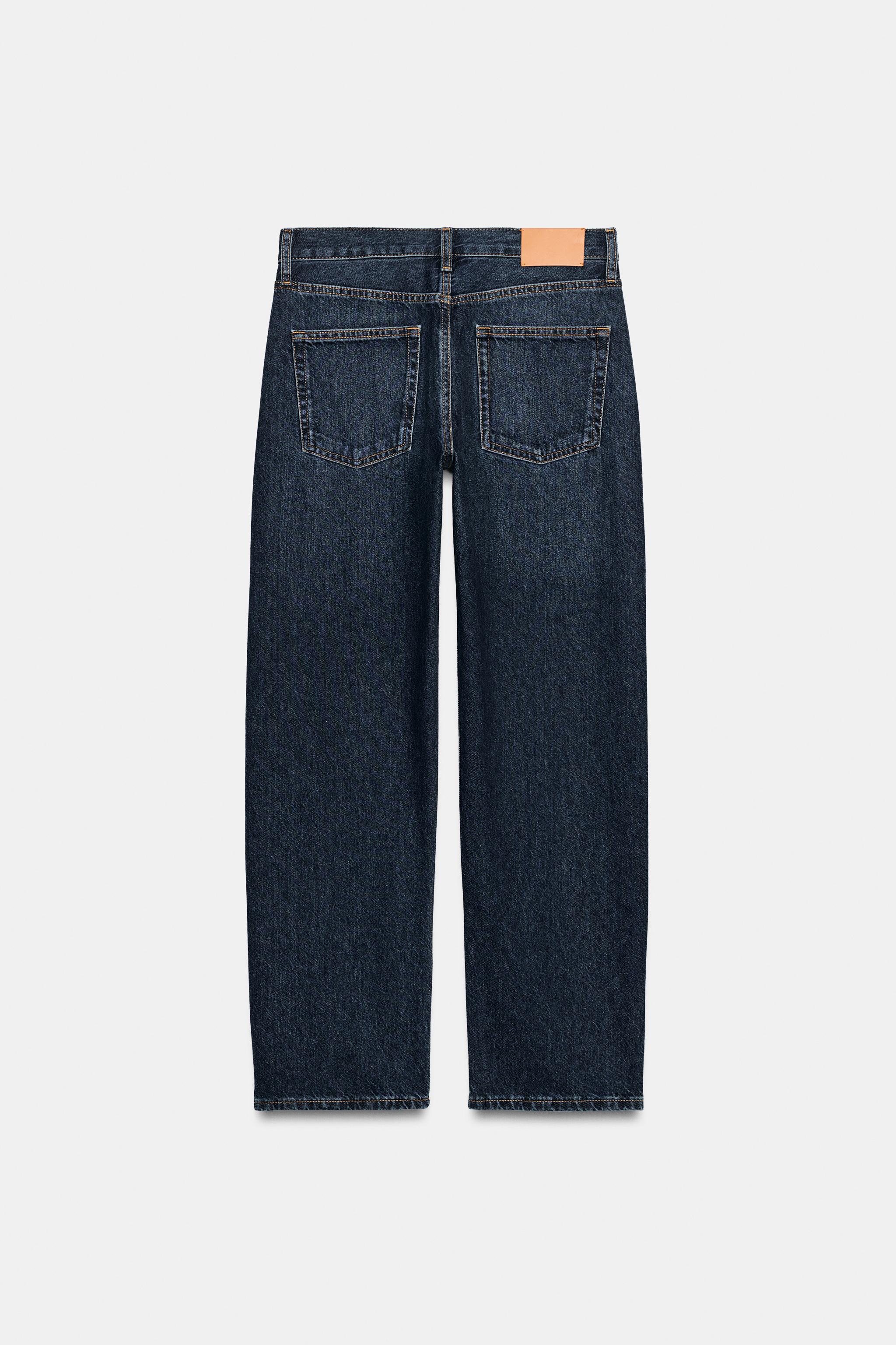 サラです。 ZW COLLECTION LOW RISE STRAIGHT LEG JEANS - Light blue | ZARA