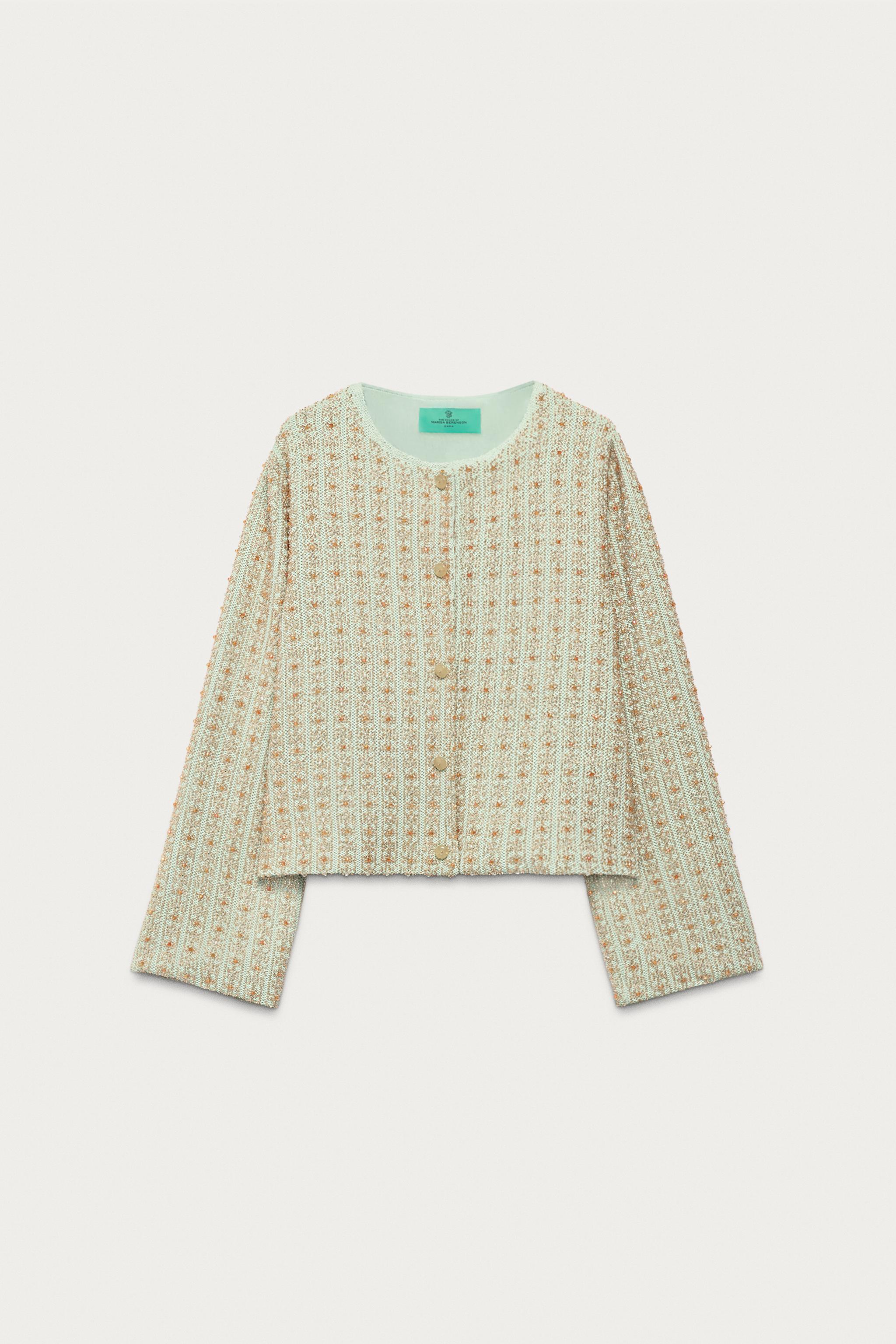 ZARA - NUGU bisou ハンドメイドカーデガン BEADED CARDIGAN MARISA BERENSON X ZARA - Multicolored | ZARA