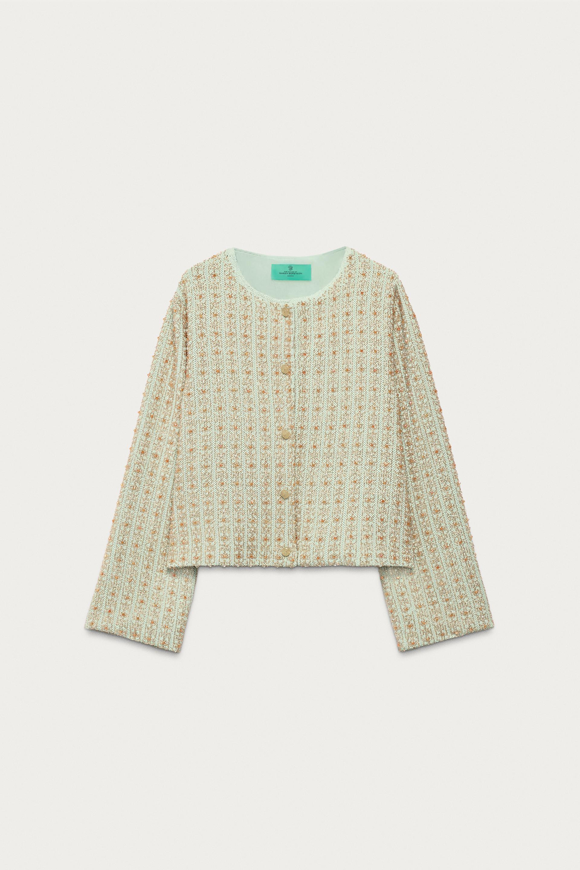 BEADED CARDIGAN MARISA BERENSON X ZARA - angle 1