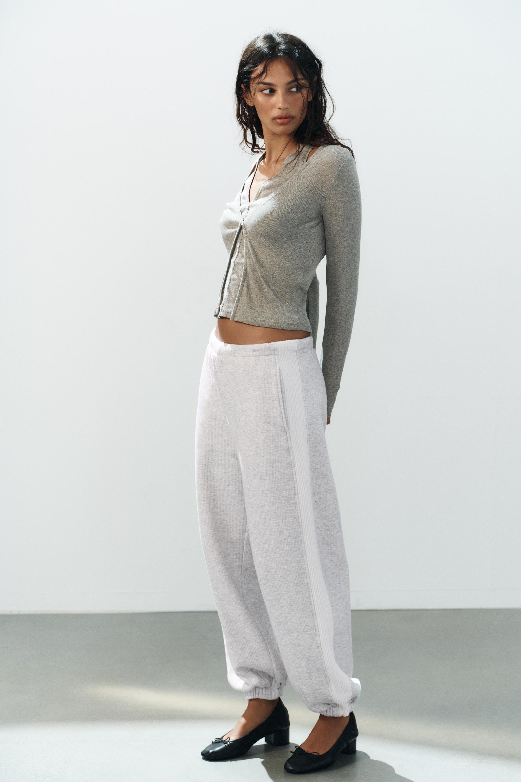 LAYERED EFFECT JACKET TOP - Mink marl | ZARA United States
