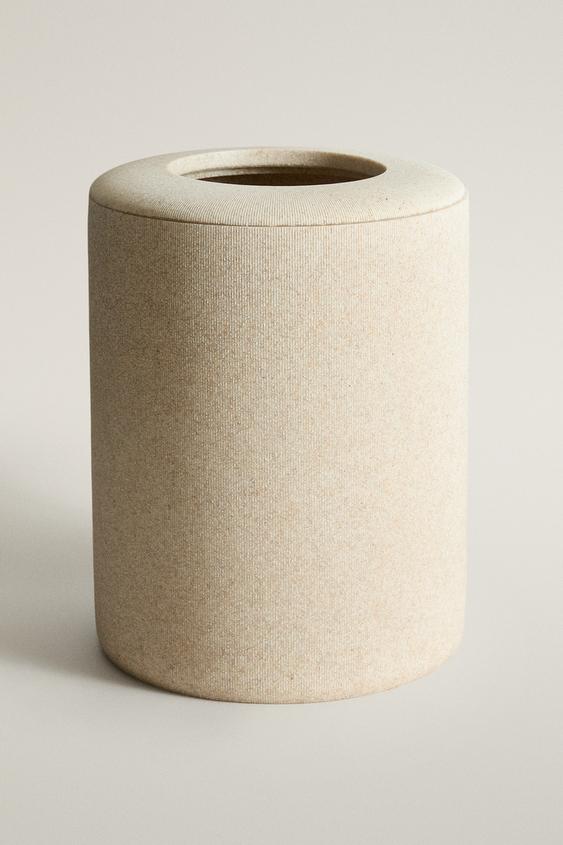 RESIN BATHROOM BIN - Beige by Zara - Image 0