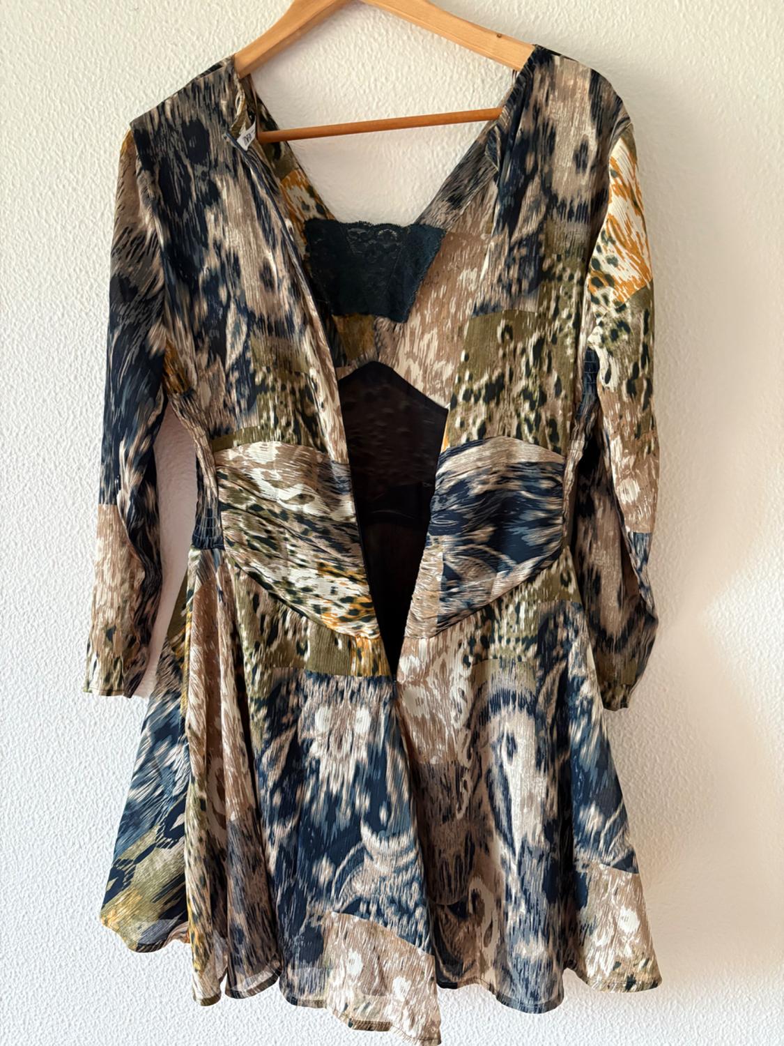 PRINTED MINI DRESS - Image 4