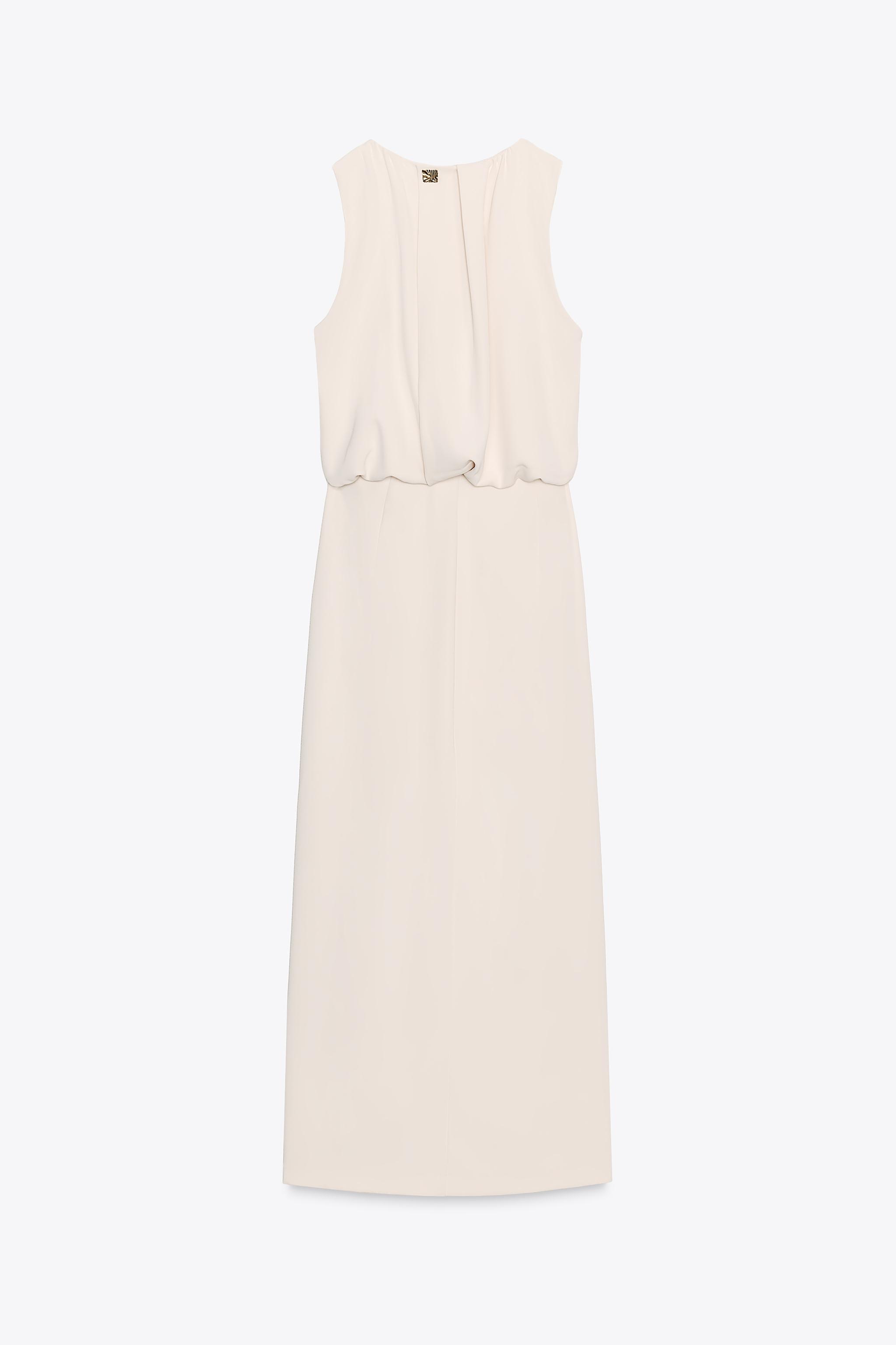 ROBE MIDI PLIS TAILLE