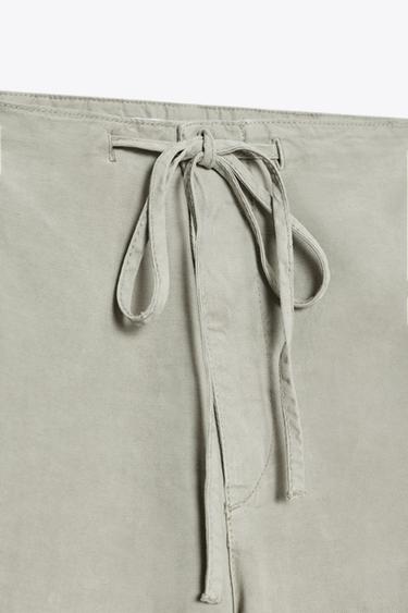 STRAIGHT PYJAMA TROUSERS - Oil by Zara - Image 5