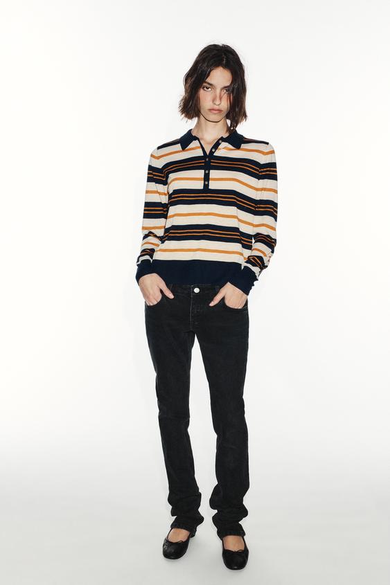 STRIPED POLO JUMPER - Multicoloured by Zara - Image 0