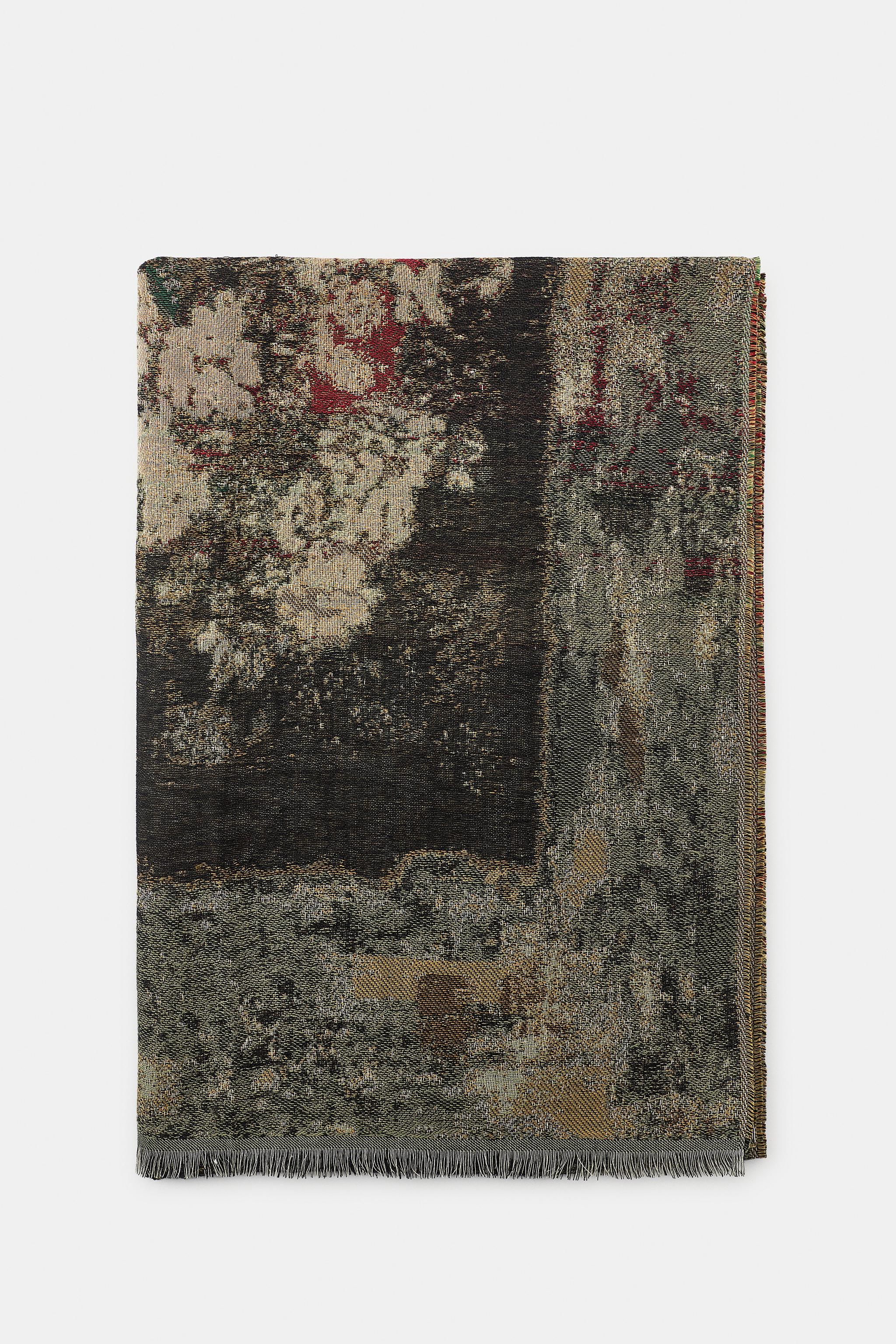 TAPESTRY PRINT JACQUARD SCARF