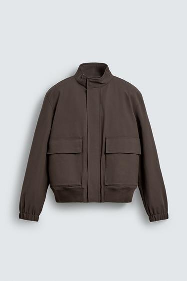 سترة دقيقة بصديرية قابلة للفك - بني by Zara