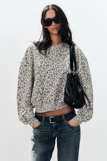 ANIMAL PRINT SWEATSHIRT — Leopard 1