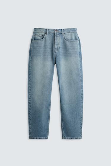 JEANS STRAIGHT ANKLE FIT - Azul medio de Zara