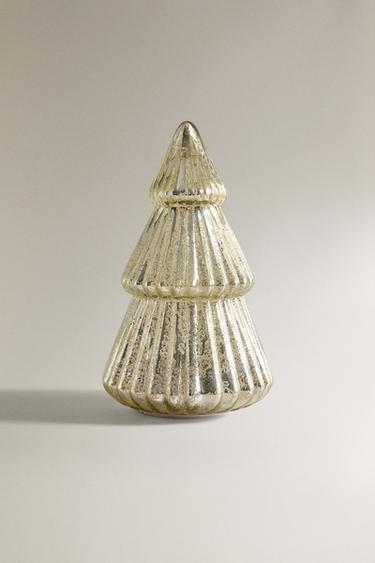 Zara LARGE CHRISTMAS TREE ORNAMENT WITH LIGHT AND MOTION - Soft gold