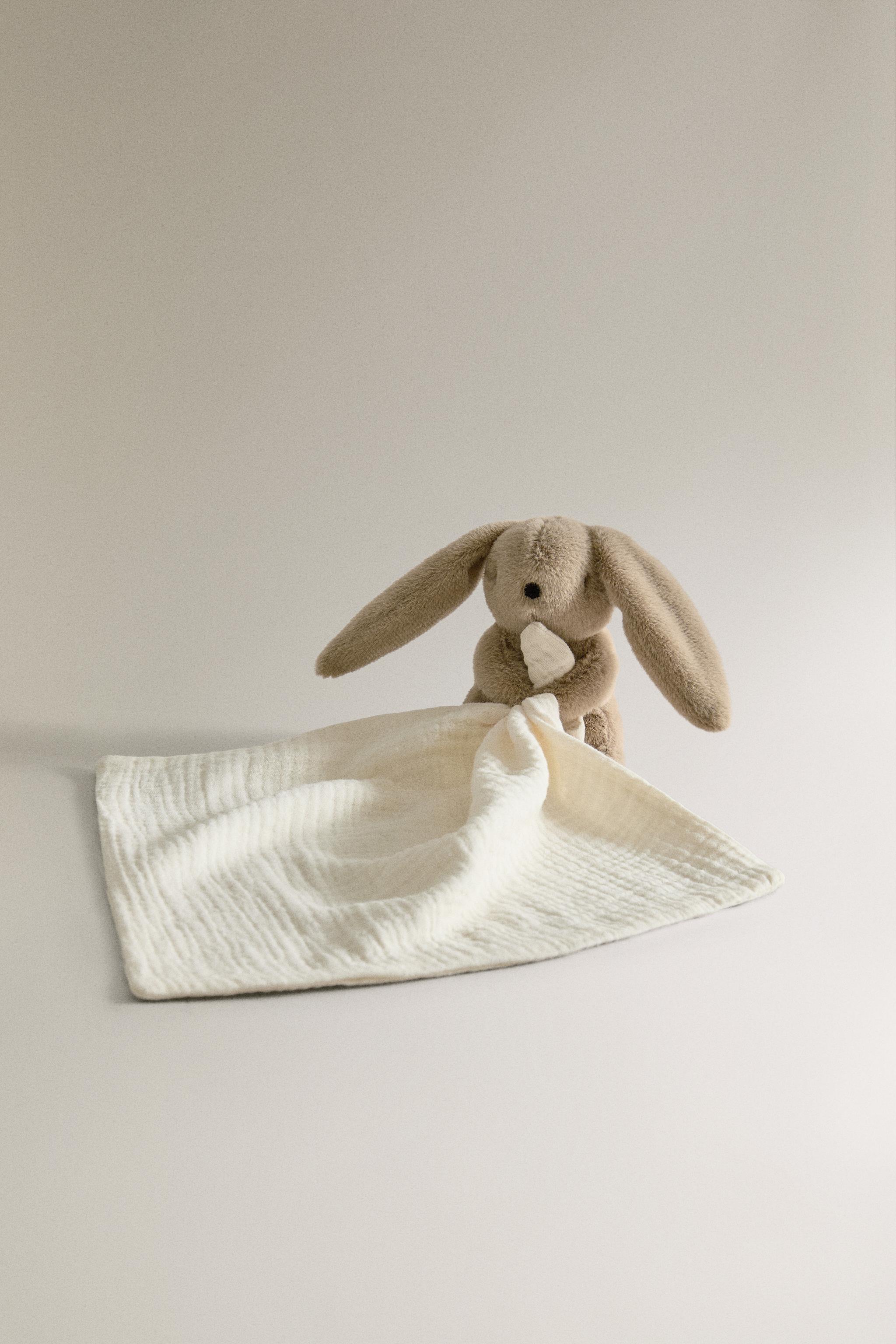 KIDS' RABBIT BLANKET TOY - Dark beige | ZARA United States