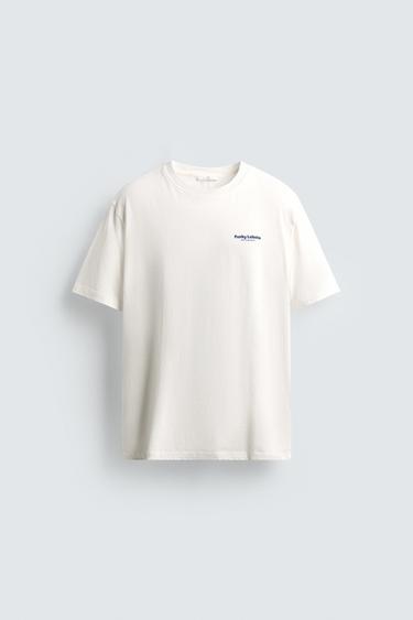 CAMISETA ESTAMPADO LANGOSTA - Blanco roto de Zara