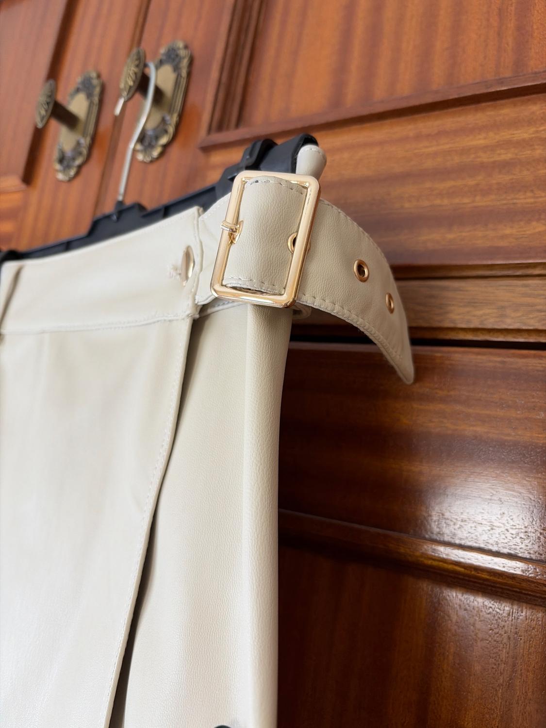 FAUX LEATHER MIDI SKIRT - Image 3