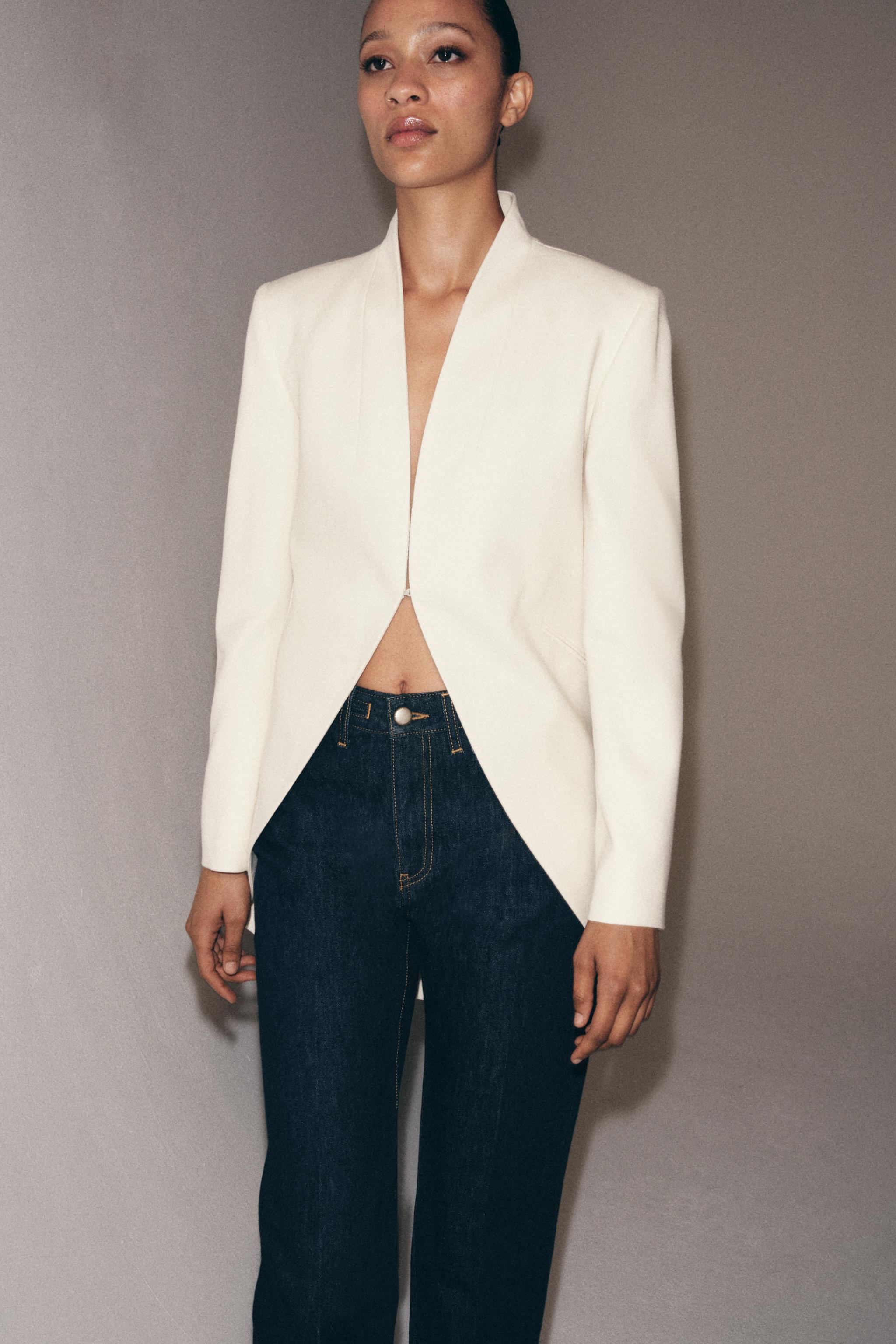 ZW COLLECTION KLAPASIZ UZUN BLAZER - Görsel 4
