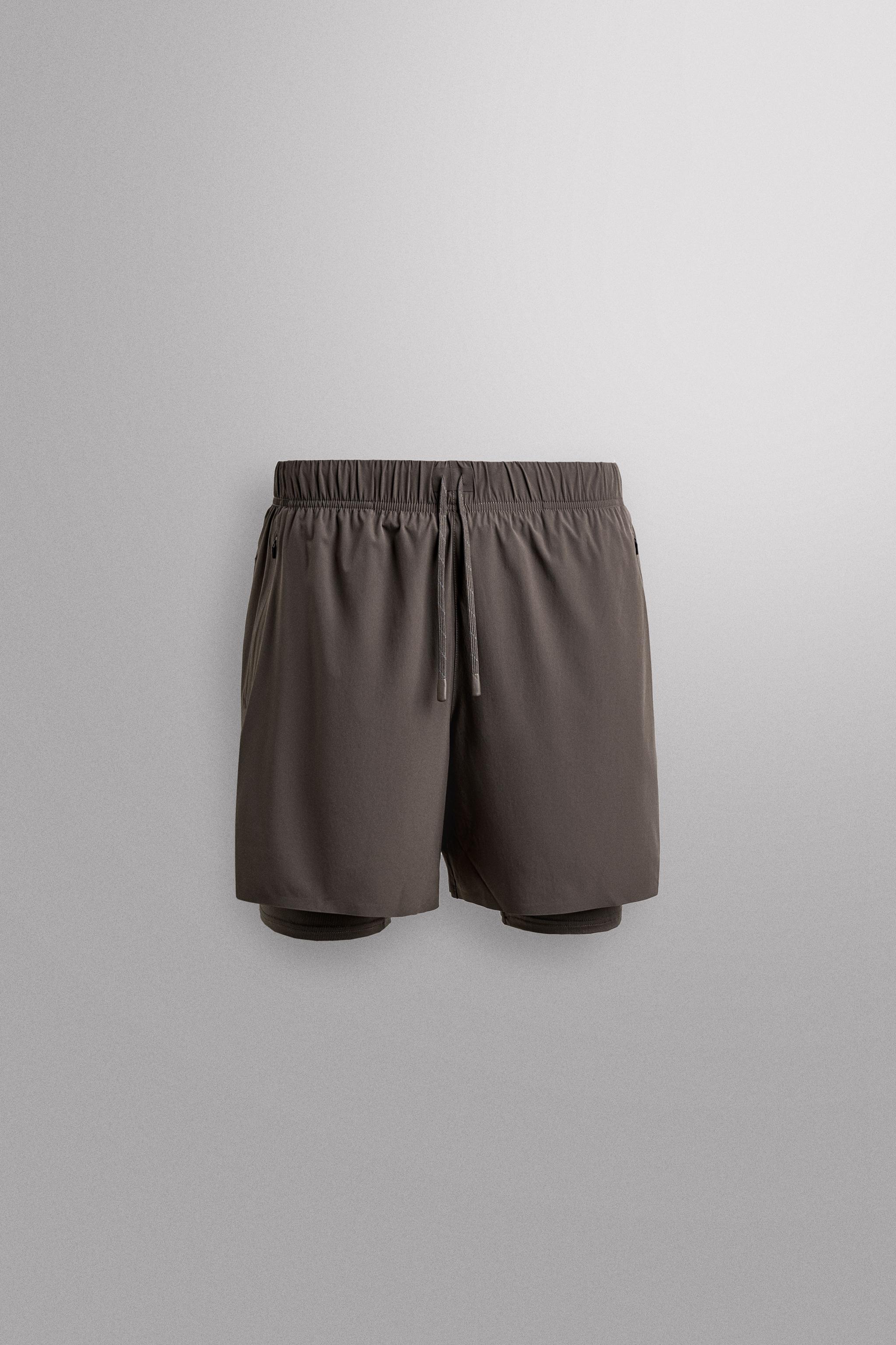 トレーニング用2-in-1ショーツ - モールグレー | ZARA Japan / 日本